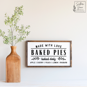 Baked Pies | Fall Wood Sign