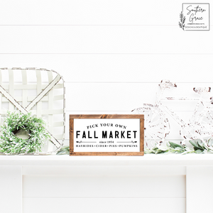 Fall Market | Fall Wood Sign
