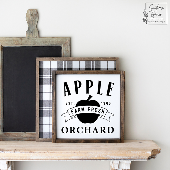 Apple Orchard | Fall Wood Sign
