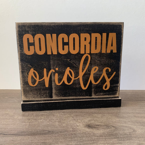 Concordia Orioles 6x8 Shelf Sitter