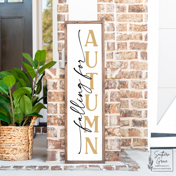 Falling for Autumn | Fall Wood Sign