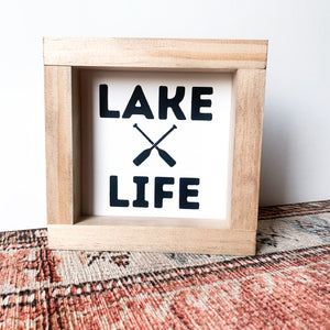 Lake Life | Wood Sign | Boho Home Decor