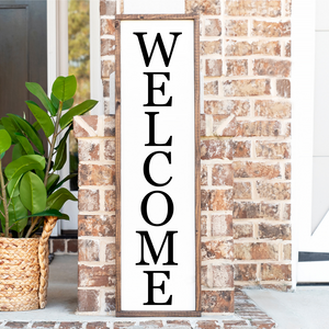 Welcome Front Porch Wood Sign