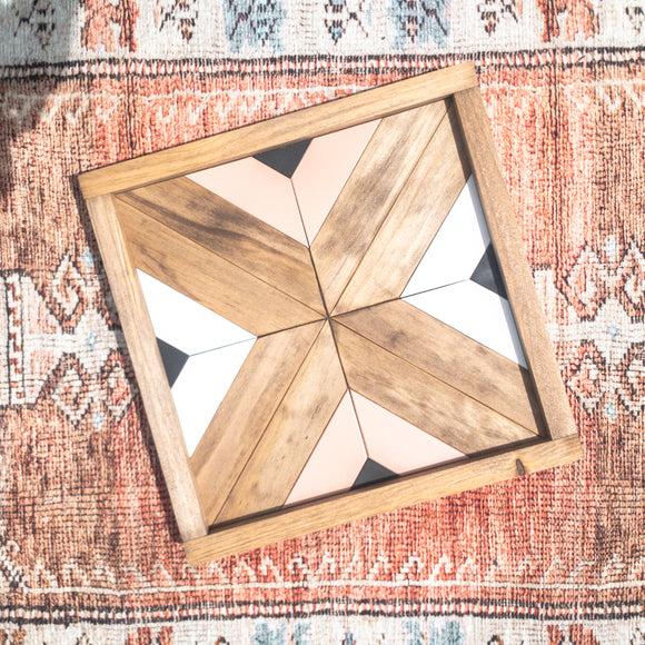 Geometric Mosaic Wood Sign | 12x12 #8 | Boho Decor | Home Decor