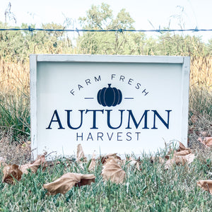 Farm Fresh Autumn Harvest | White Frame